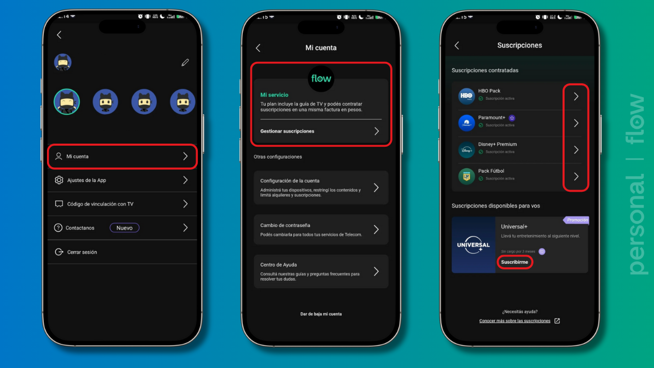 Gestionar suscripciones